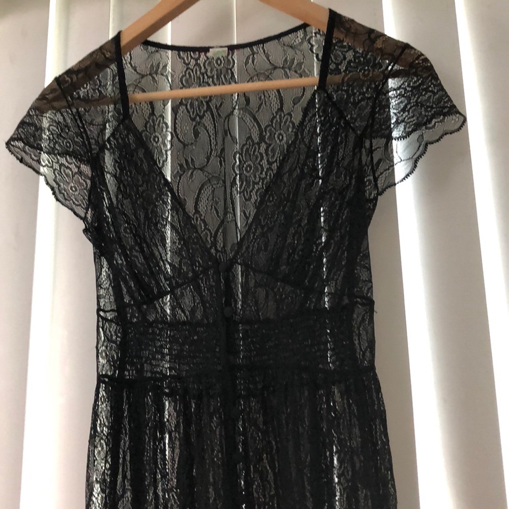 NWOT Lace Goth Mini Dress Holloween